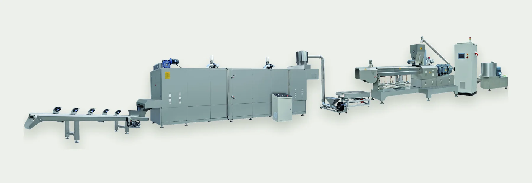 ZEKO artificial rice production line with mixer, extruder, dryer and cooling conveyor