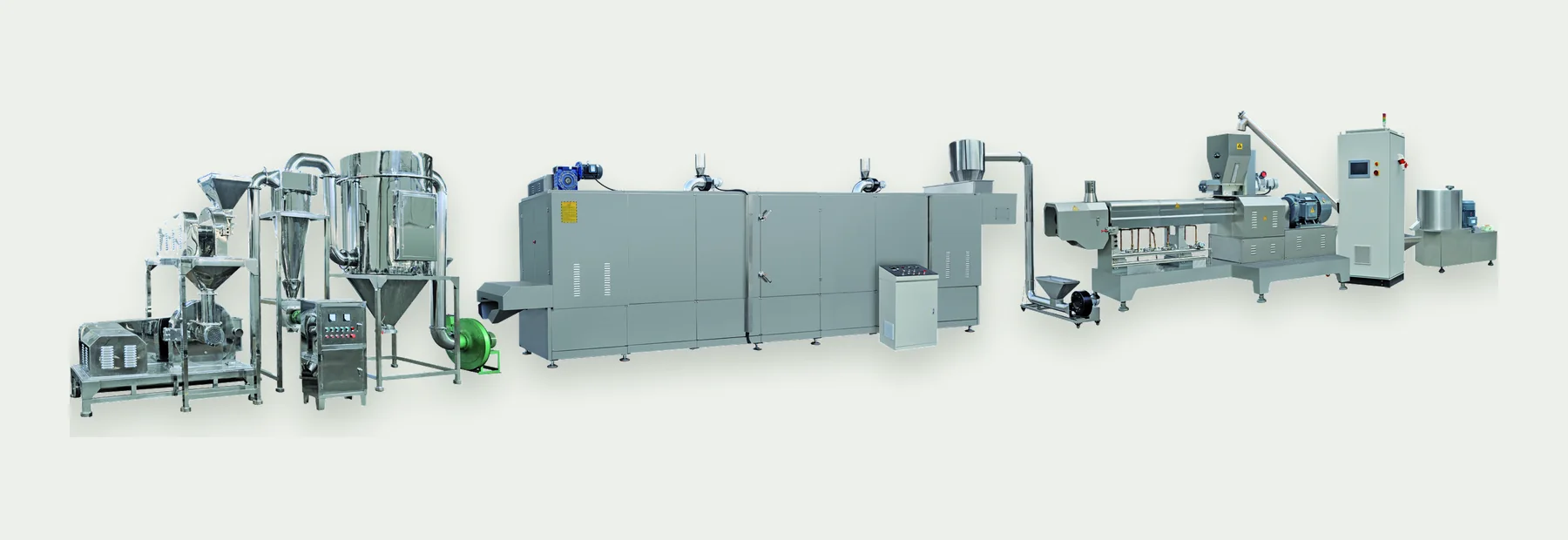ZEKO nutrition powder extrusion line with extruder, dryer, milling and powder collection equipment